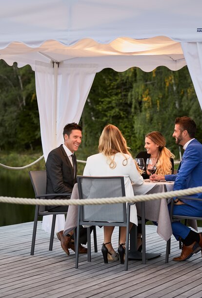 Abendessen Zu Viert Faltpavillon Mastertent